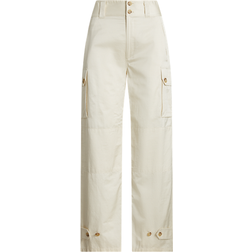 Polo Ralph Lauren Shantung Wide-Leg Cargo Trouser - Mascarpone Cream