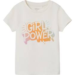 Name It Girl's Printed T-shirt - Jet Stream