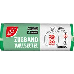 GUT&GÜNSTIG Müllbeutel 35,0 l grün, 20 St.