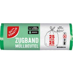 GUT&GÜNSTIG Müllbeutel 25,0 l grün, 25 St.