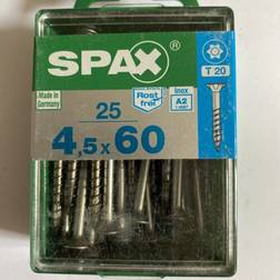 Spax Träskruv Rostfri 4,5 x 60 mm Set of 25