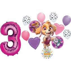 Paw Girl Pups on Patrol Skye 3rd Birthday Party Supplies Balloon Bouquet Decorations