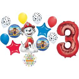 Paw Pups on Patrol Marshall 3rd Birthday Party Supplies Balloon Bouquet Decorations