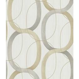 York Wallcoverings os4212 interlock wallpaper taupe