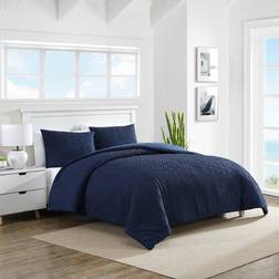 Nautica Point Harbor Embossed 2 Duvet Cover Blue