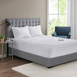 Serta Twin Plush Heated Pad Mattress Cover White