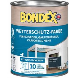 Bondex Wetterschutz-Farbe 7016 Grau 0.75L