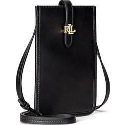 Lauren Ralph Lauren Leather Crossbody Tech Case Black Black