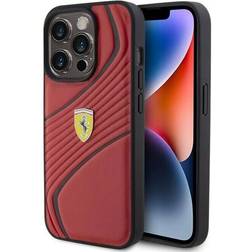 Ferrari Twist Metal Logo Case for iPhone 15 Pro