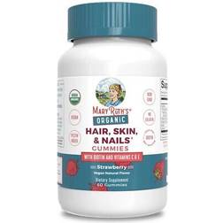 MaryRuth Organics Hair Skin and Nail Vitamins USDA Biotin Gummies Vitamin C Vitamin E