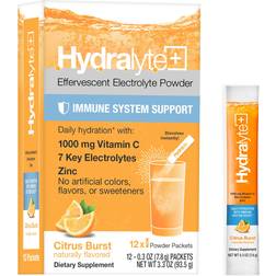 HydraLyte Electrolytes Plus Immunity, Citrus Low Powder