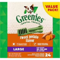 Greenies Large Natural Sweet Potato Flavor Dental Dog Count