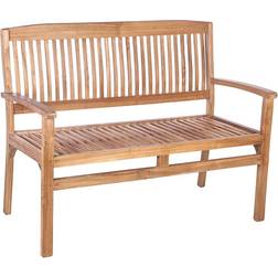 Plow & Hearth Teak Bench with Arm Gartenbank