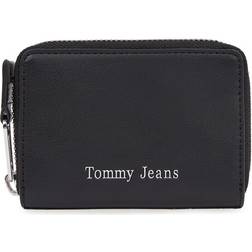 Tommy Hilfiger Small Logo Zip-Around Wallet - BLACK One