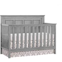 Oxford Baby Bennett 4-in-1 Convertible Crib, Rustic Gray, GreenGuard Gold Certified