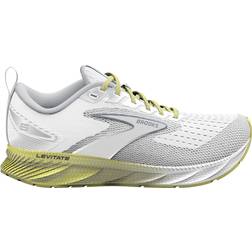 Brooks Women's Levitate Running Shoes White/Oyster/Yellow