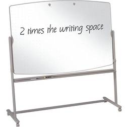 Quartet Large Reversible Total Erase Mobile Easel Whiteboard 6'x4' 72x48"