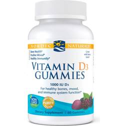 Nordic Naturals Vitamin D3 1000 IU Wild Berry 60 st