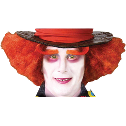 HMS Mad Hatter Adult Eyebrows Orange