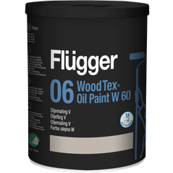 Flügger 06 Wood Tex Træmaling Black 0.75L