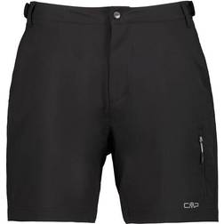 CMP Herren-Stretch-Bermudas mit Innenfutter, Schwarz