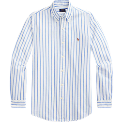 Polo Ralph Lauren Custom Fit Striped Oxford Shirt - Blue/White