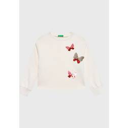 United Colors of Benetton Sweatshirt 3J68C10AN Écru Regular Fit