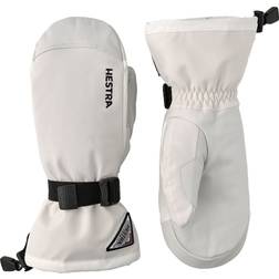 Hestra Men's Powder Gauntlet Snow Mittens Off White