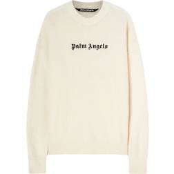 Palm Angels Classic Logo sweater white_black