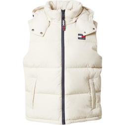 Tommy Jeans Hooded Alaska Puffer Vest - Newsprint