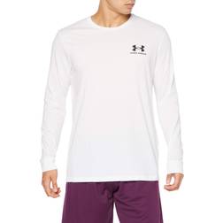 Under Armour Logo Chest Long Sleeve T-shirt - White/Black