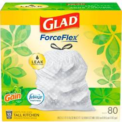 Glad Tall Kitchen Drawstring Bags 80-pack 13gal