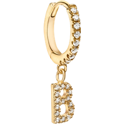 Ani Jewels Letter Hoop - Gold/Transparent