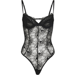 OW Collection Layce Bodysuit - Black Caviar