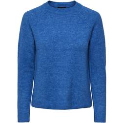 Pieces Juliana Knitted Pullover - French Blue