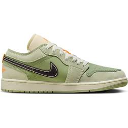 NIKE Air Jordan 1 Low SE Craft M - Sky J Light Olive/Celadon/Bright Mandarin/Black