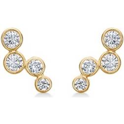 Mads Z Pixie Earrings - Gold/Transparent