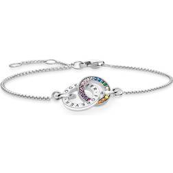 Thomas Sabo Intertwined Rainbow Bracelet, Silver, Women