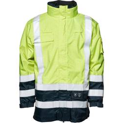 Elka Securetech Multinorm jakke, Hi-Vis gul/marine