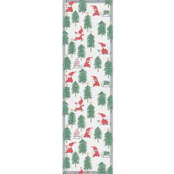 Ekelund Linneväveri Tomtesprång runner Tablecloth White, Green