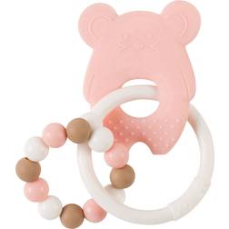 Nattou Teether Lapidou Beißring Pink 4 m 1 St