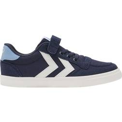 Hummel Slimmer Stadil Leather Low Jr - Blue Iris