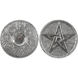 Something Different Gothic Homeware Pentagram Incense Holder Candlestick