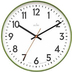 Acctim Hugo Modern Bright Grass Wall Clock 30cm