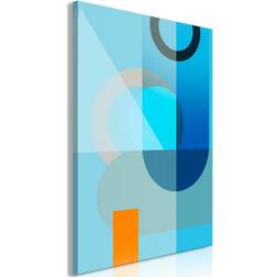 Artgeist Blue Surface Lodret Billede