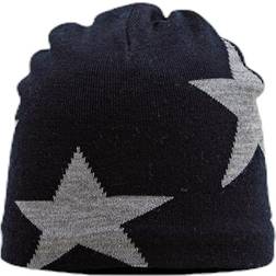 Molo Colder Star Beanie Black/Grey, Unisex, Tøj, hatte og kasketter, Sort/Grå 3,5