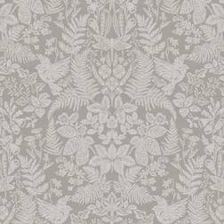 Holden Woodland Stitch Grey Wallpaper wilko