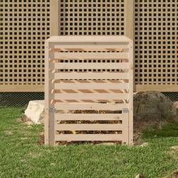 vidaXL Kompostlåda 82,5 x 82,5 x 99,5 cm Massiv Furu