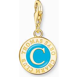 Thomas Sabo Turkos Charmista Coin Guld