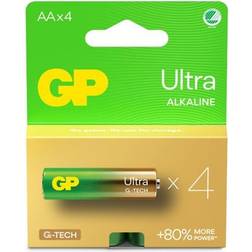 GP Batteries LR06 AA 1,5V Ultra G-Tech 4stk pr. ukendt